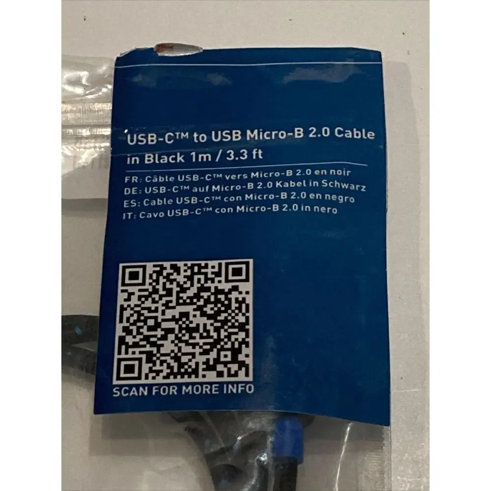 Cable Matters Braided USB C to Micro B USB Cable 1 m / 3.3 ft ‎201003-BLK-1m